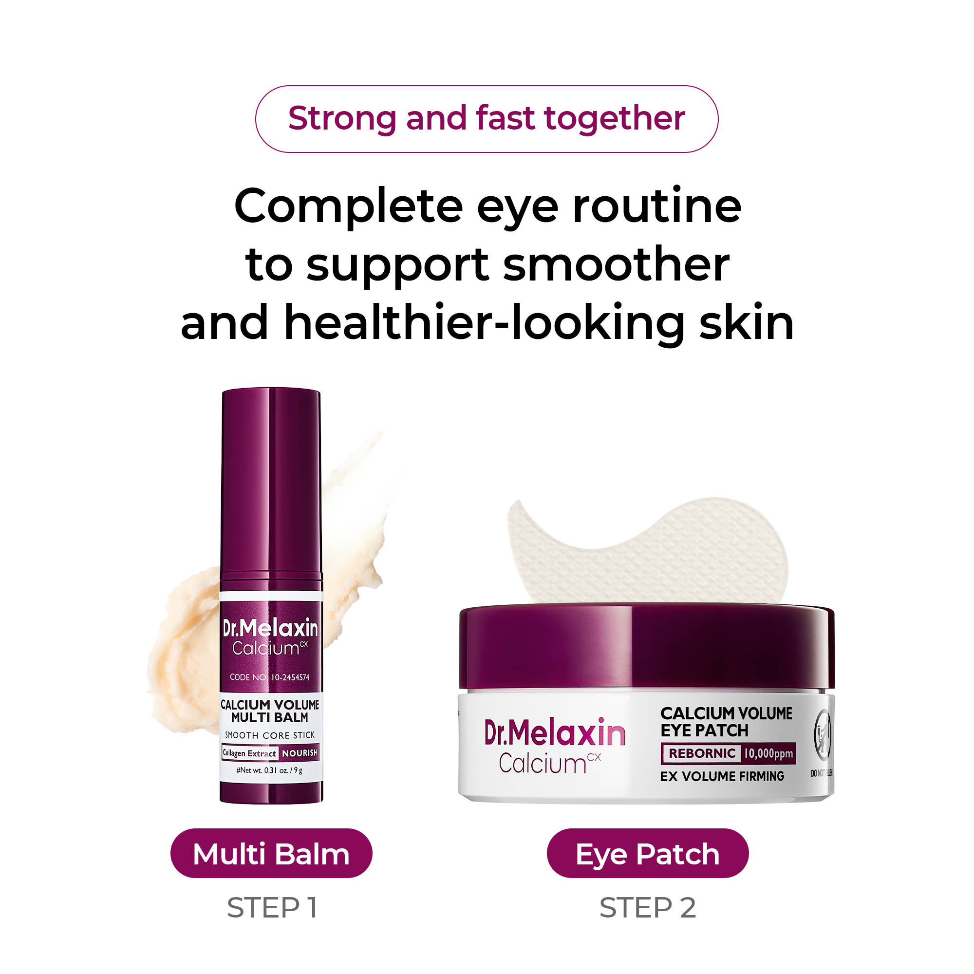 [TikTok Bestseller] Calcium Volume Multi Balm & Eye Patch 60ea - image 5