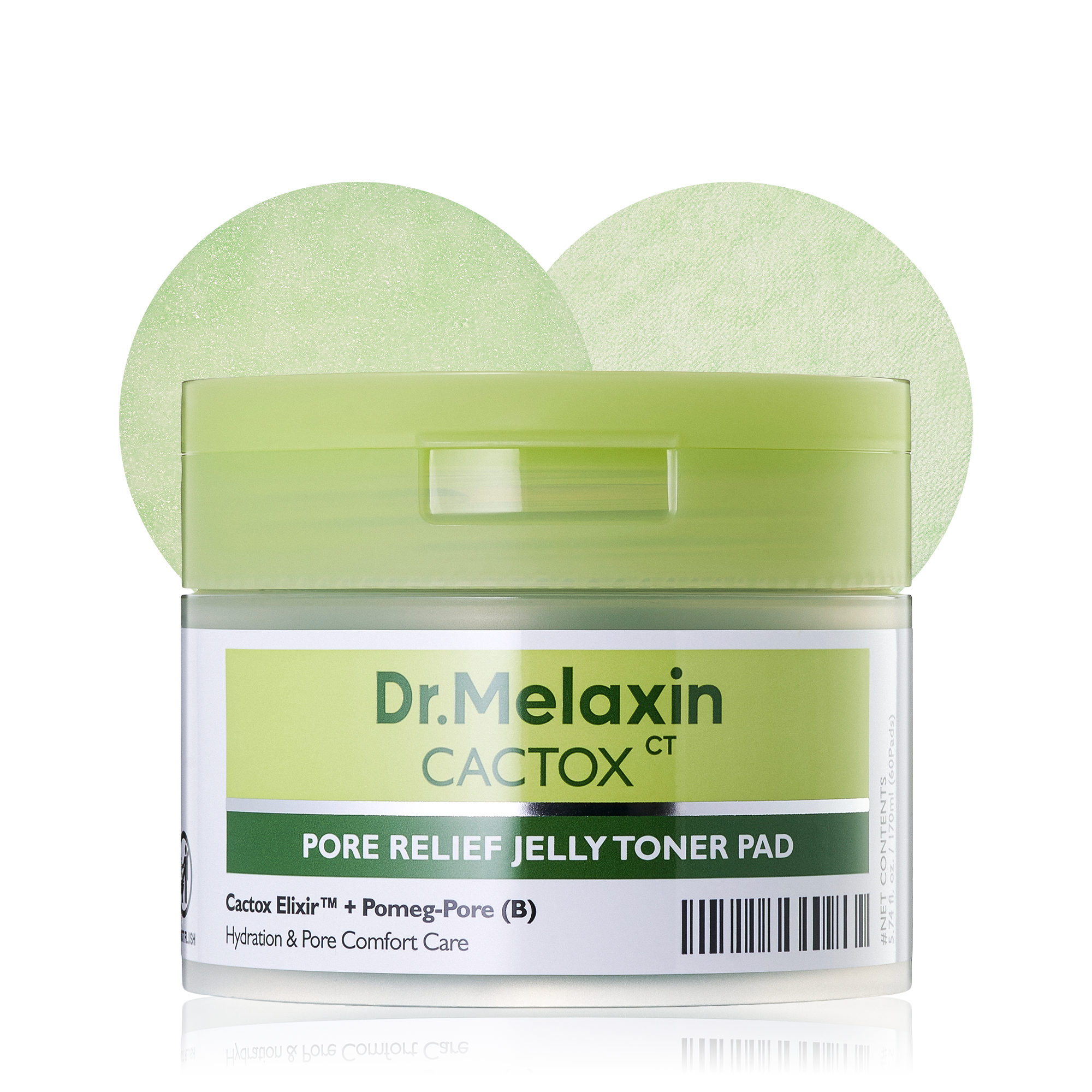 Cactox Pore Relief Jelly Toner 60 Pads - image 1