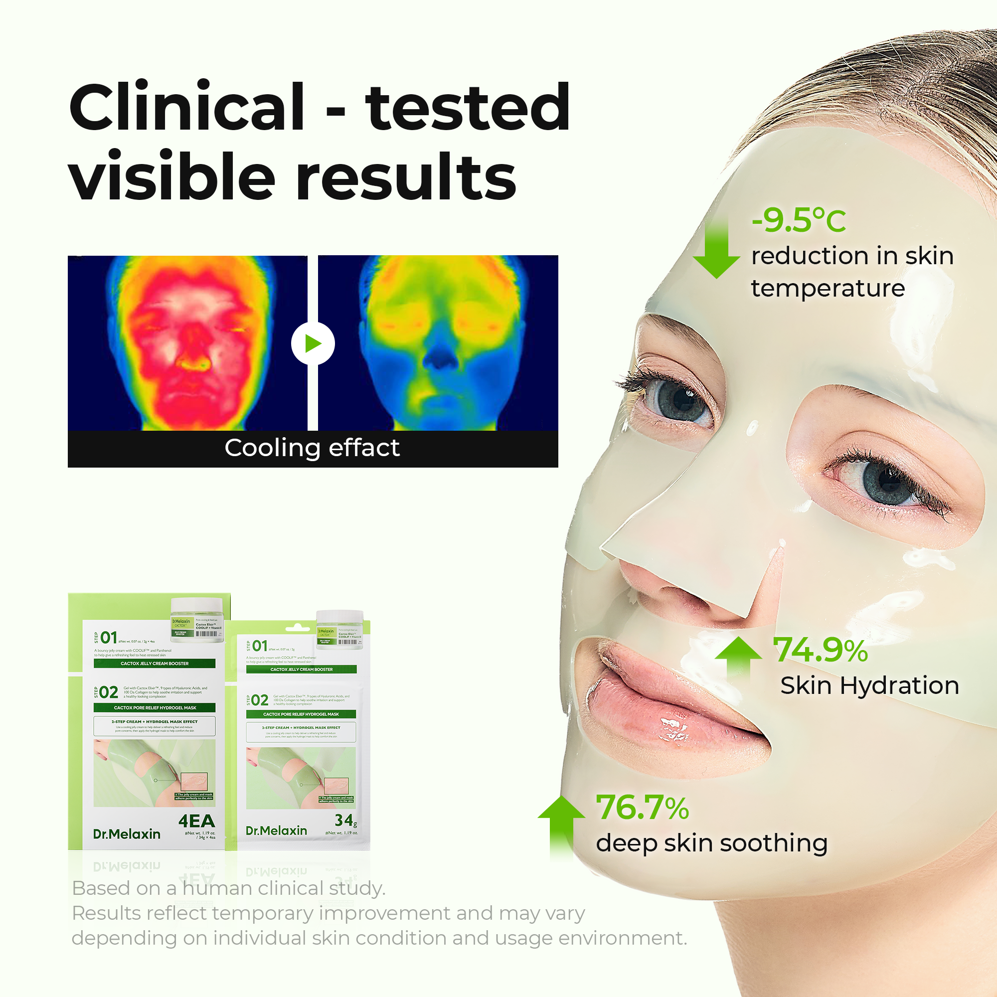 Cactox De-Puffing Pore Tox Gel Mask 4EA - image 6